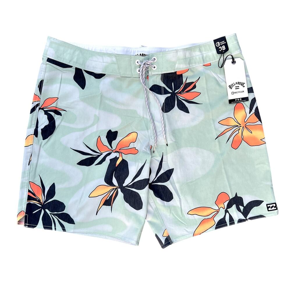 NWT Billabong pro performance Goodtimes tropical board shorts size 38